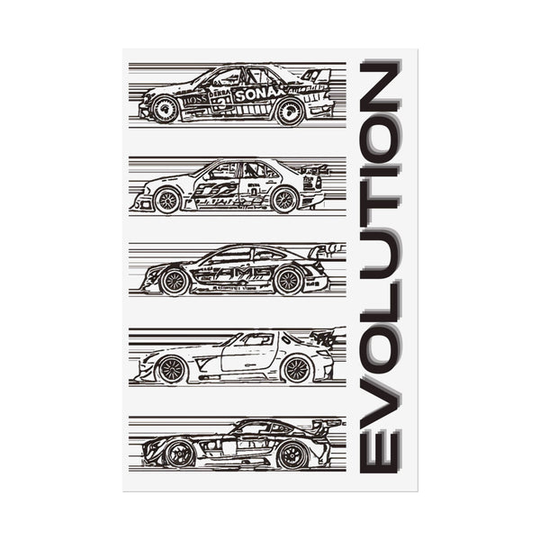 "EVOLUTION" AMG Racing Rolled Poster